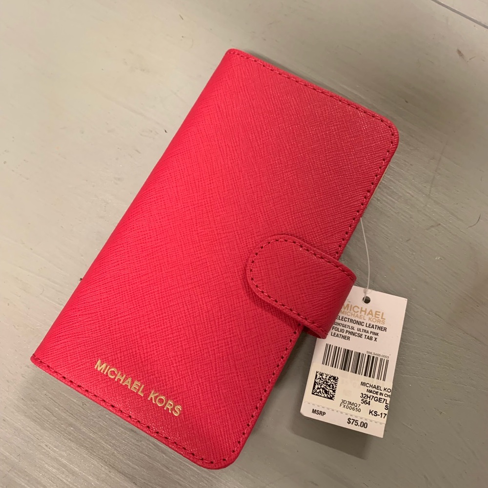 Michael Kors iPhone X -Leather Cell Phone Wallet